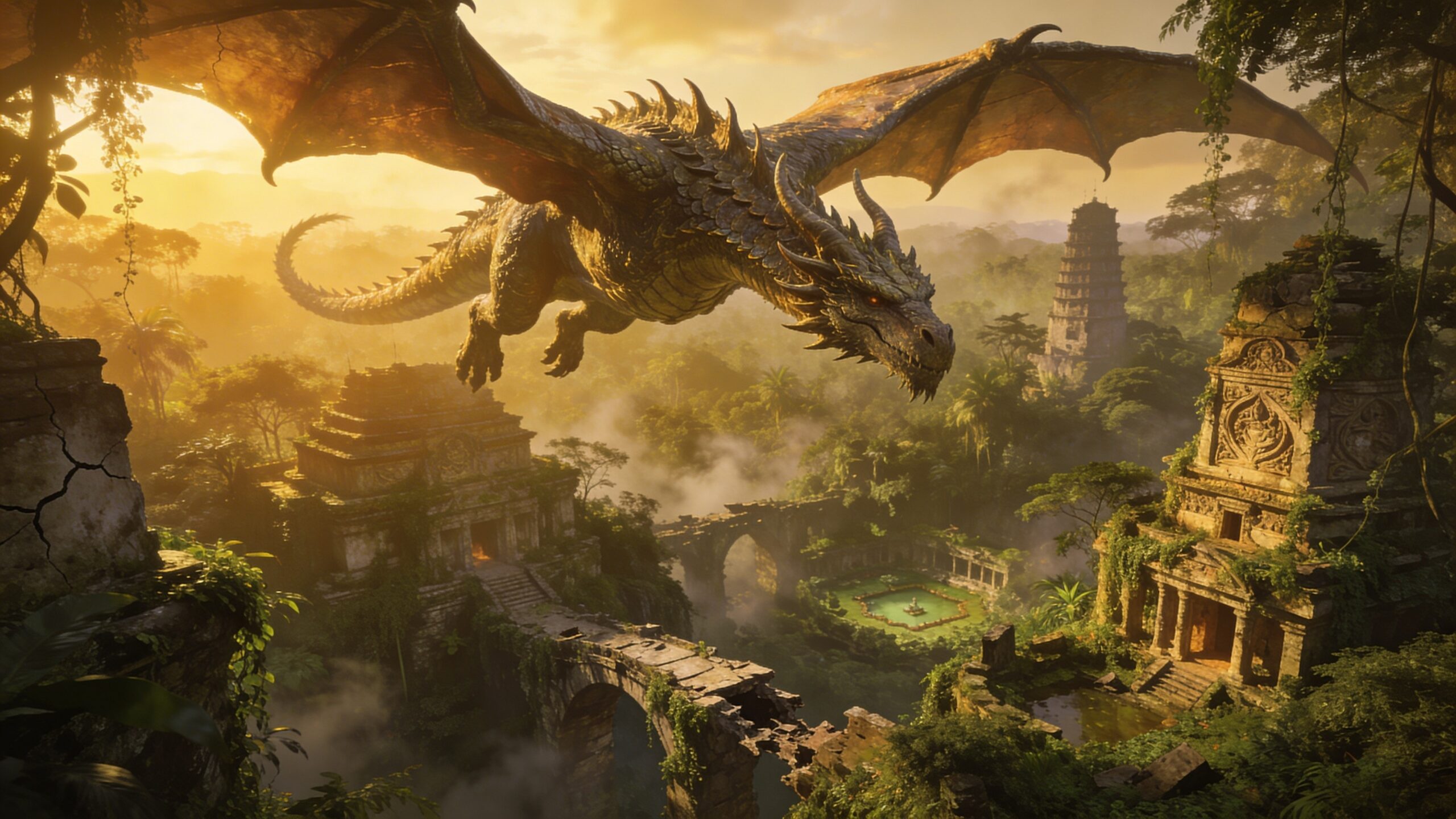 Why Dragons Are Often Linked to Ancient Ruins and Forgotten Cities