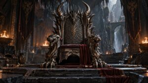 Editorial creature scene for 25 Epic Creature Thrones and Fantasy Seats for Mythical Worlds