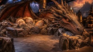 Editorial creature scene for The Most Epic Dragon Photo-Op Builds Ever Created